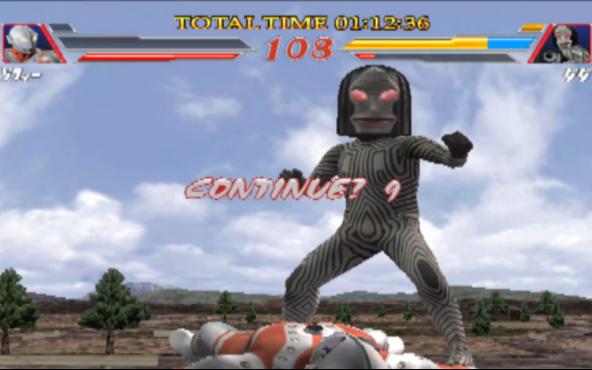 奥特曼格斗进化2:全角色被击败倒地动作