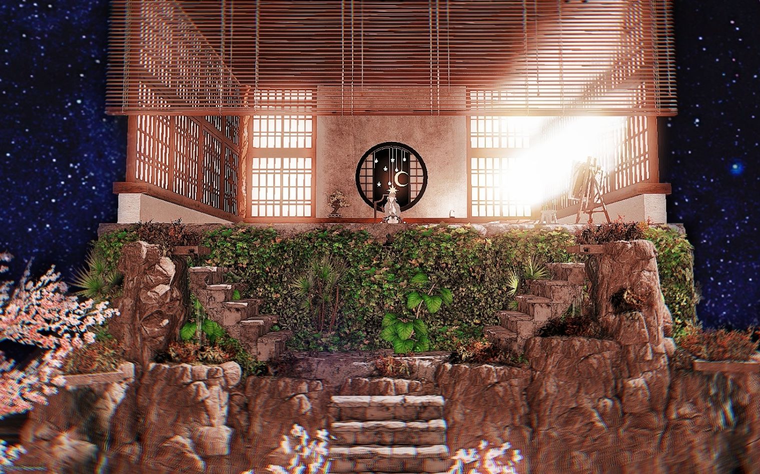 【ff14装修】l部队房封层 异空间|山间神社|露天茶室|日式和风居酒屋