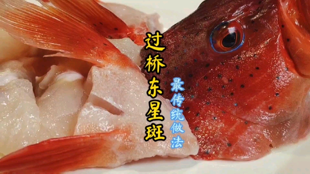 过桥东星斑,粤菜最传统做法,汤浓肉鲜嫩滑,这技巧值得学习_哔哩哔哩