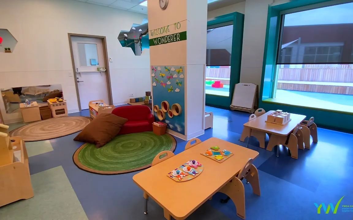 加拿大卡尔加里的一所幼儿园视频参观(yw childcare centre - full