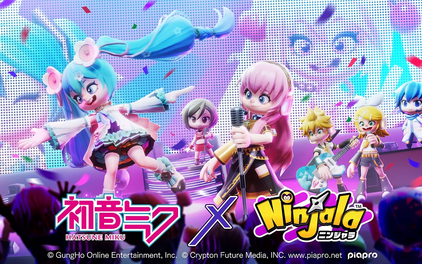 [图]「泡泡糖忍战 Ninjala」 × 初音ミク  联动