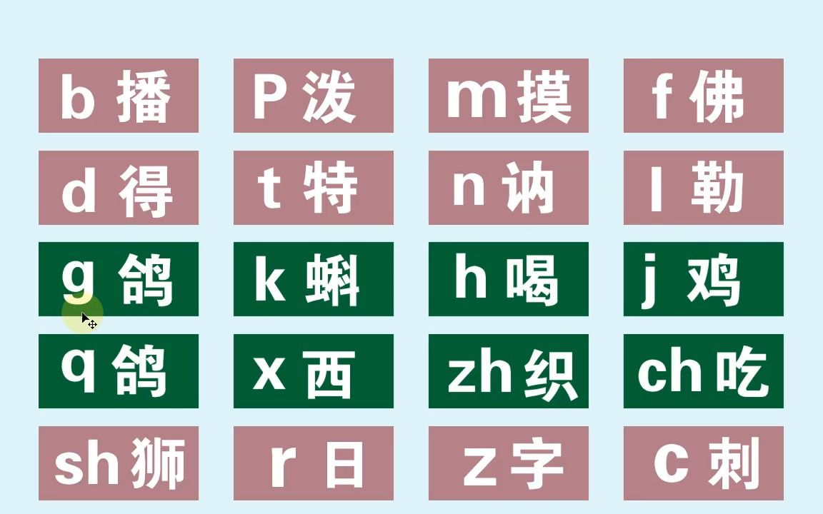 [图]新手入门学汉字，识字，汉语拼音字母表26个字母