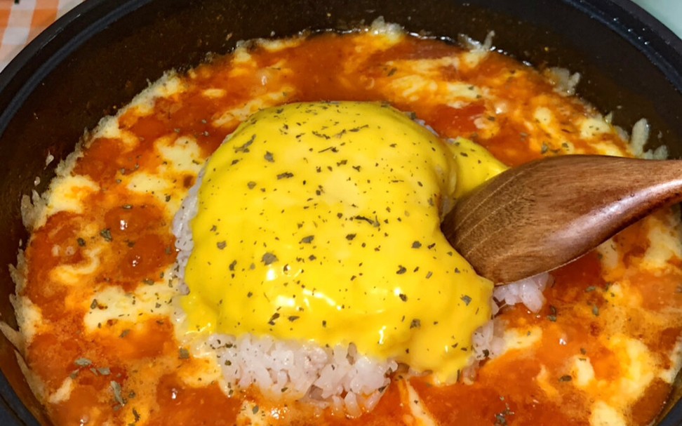 00后打工人下班如何快速吃上饭?||今天吃番茄咖喱芝士焗饭