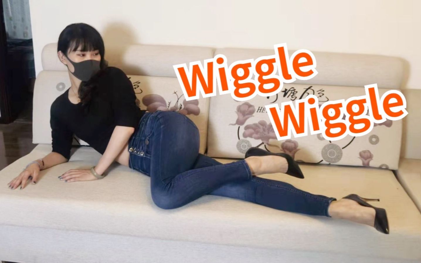 [图]牛仔漆皮高跟鞋你们想看吗《wiggle  wiggle》