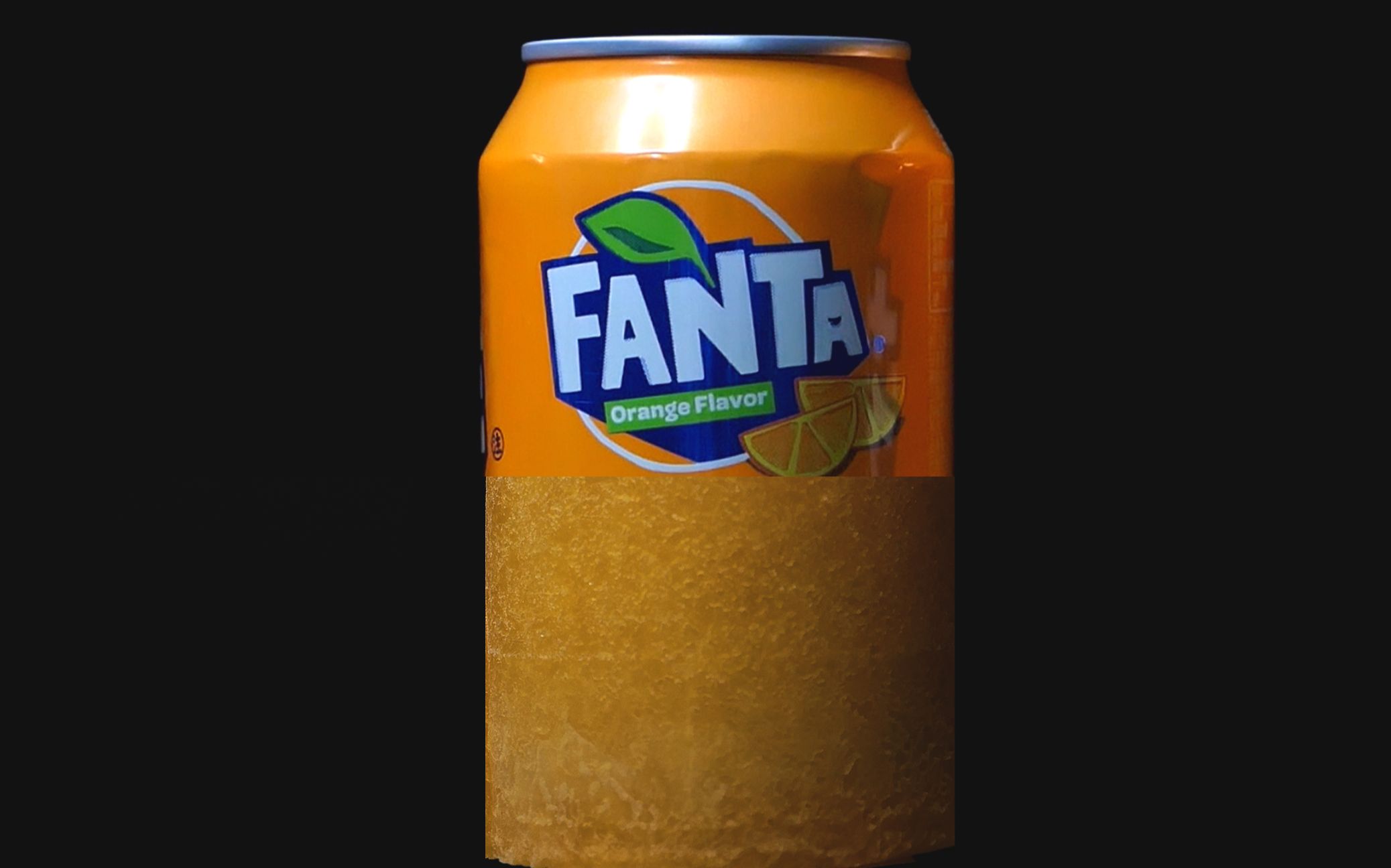 【延时摄影】1000ml的芬达冻成冰的融化过程