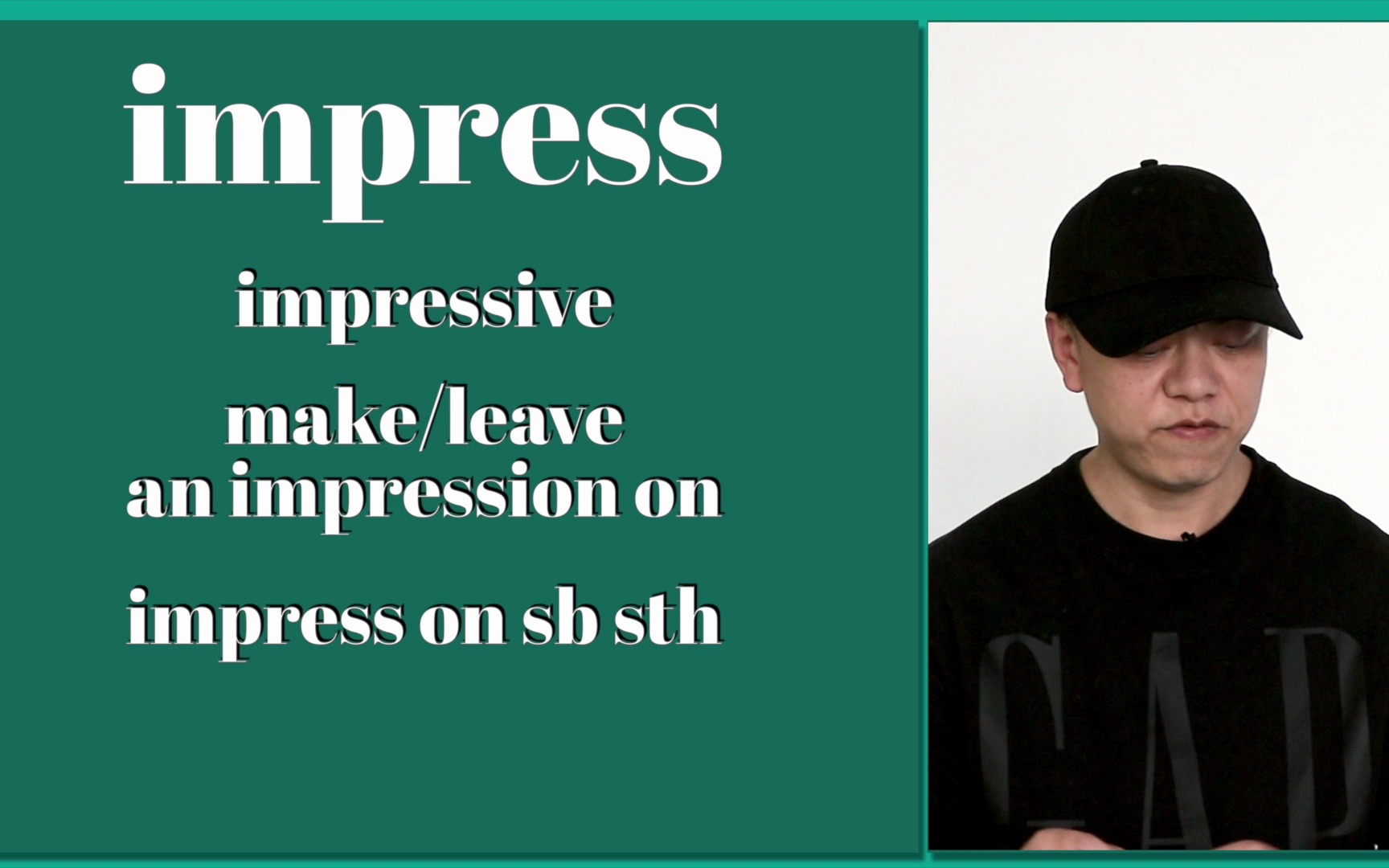 impress常见搭配
