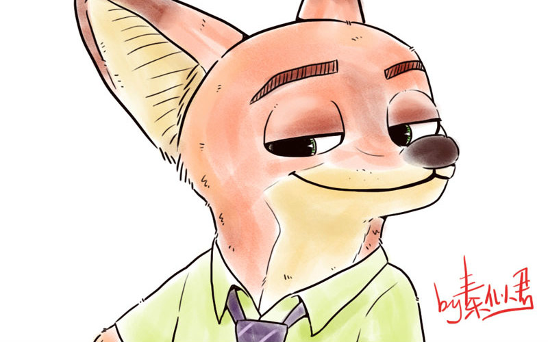十分钟学画动漫人物狐尼克