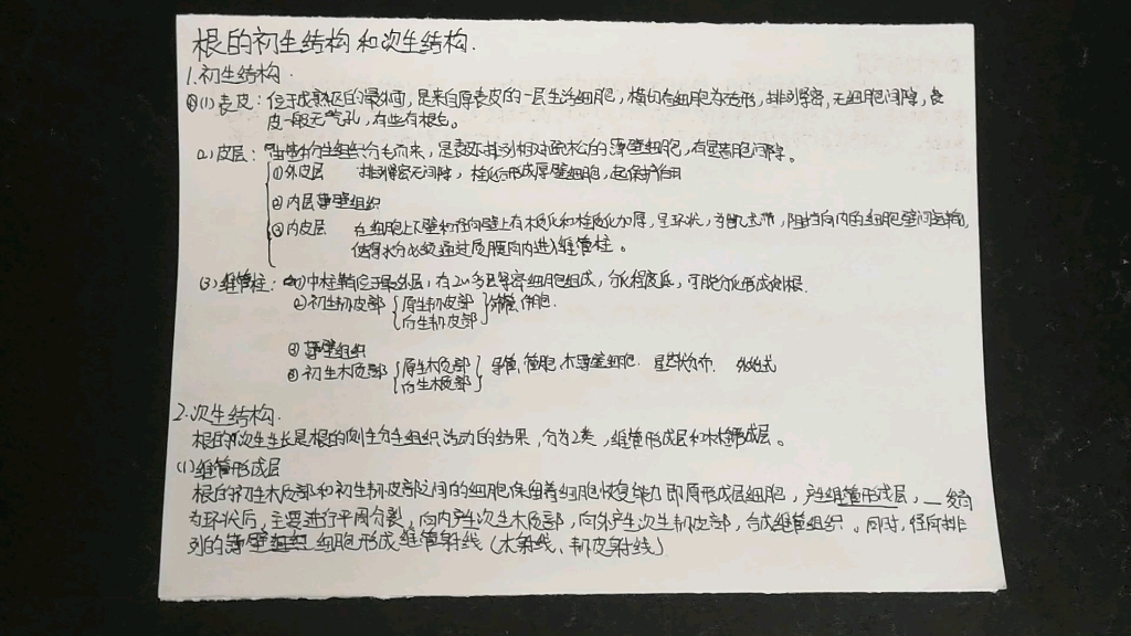 普生必背大题 植物篇 根 (根初生结构次生结构 根尖分区 侧根 木质部韧皮部 带土移栽 根芽 蒸腾拉力 内聚力 根茎初生结构异同)哔哩哔哩bilibili