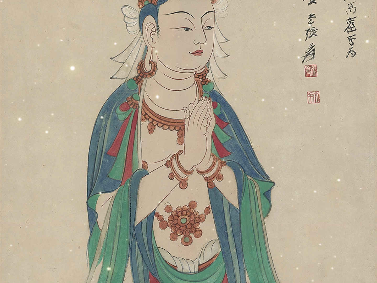 张大千《观音像》