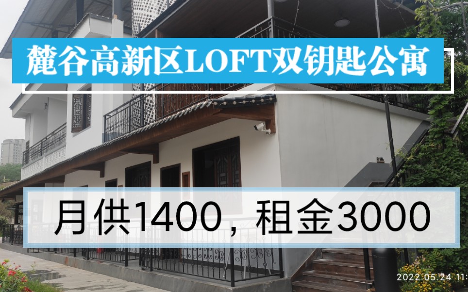 麓谷高新区LOFT双钥匙公寓,央企开发,月供1400,租金3000!欢迎咨询!哔哩哔哩bilibili