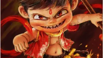 弟弟和我同画哪吒，画风各异引人入胜