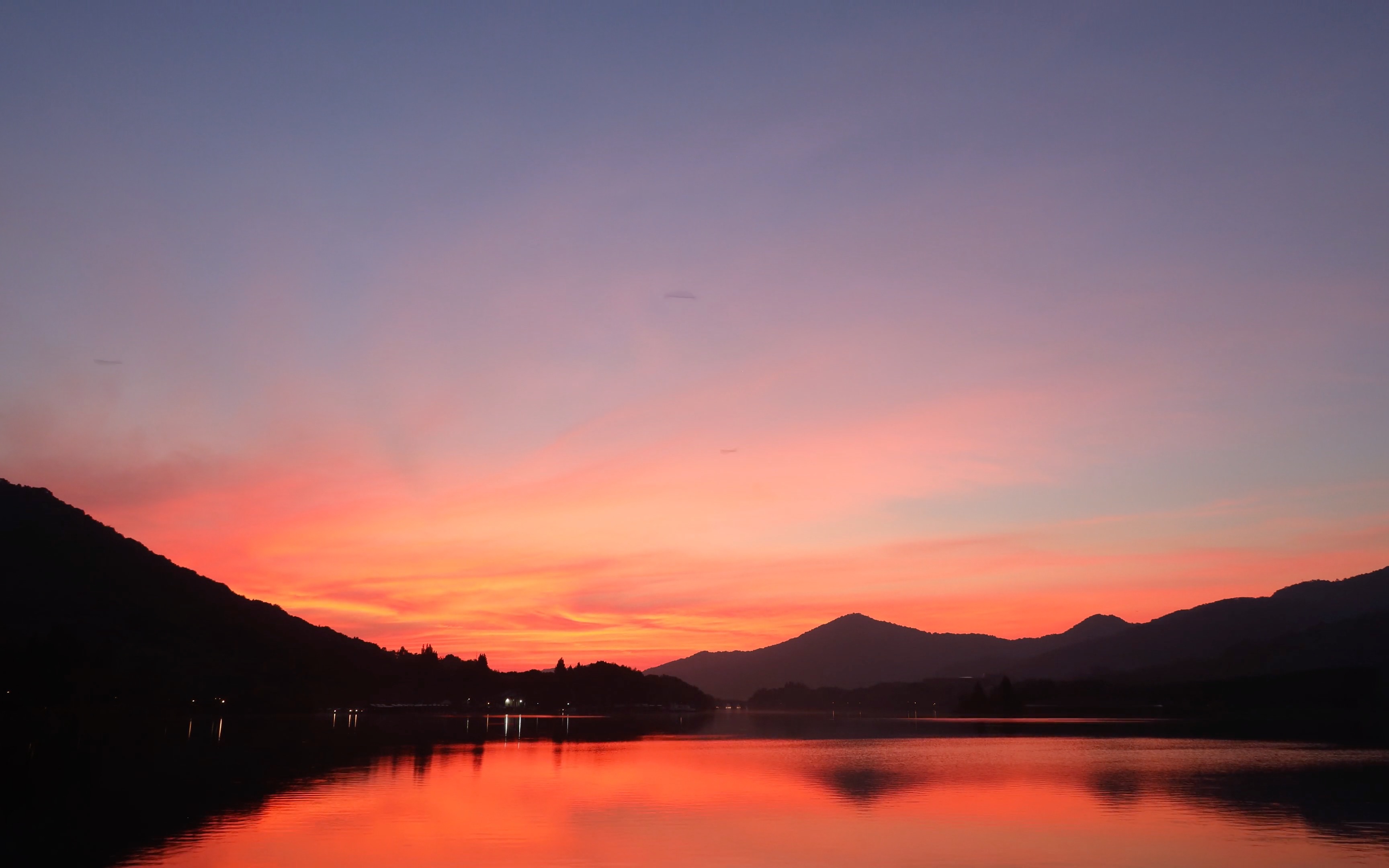 凌晨四点 朝霞满天 大自然给早鸟的馈赠 杭州湘湖夏季日出延时摄影4k