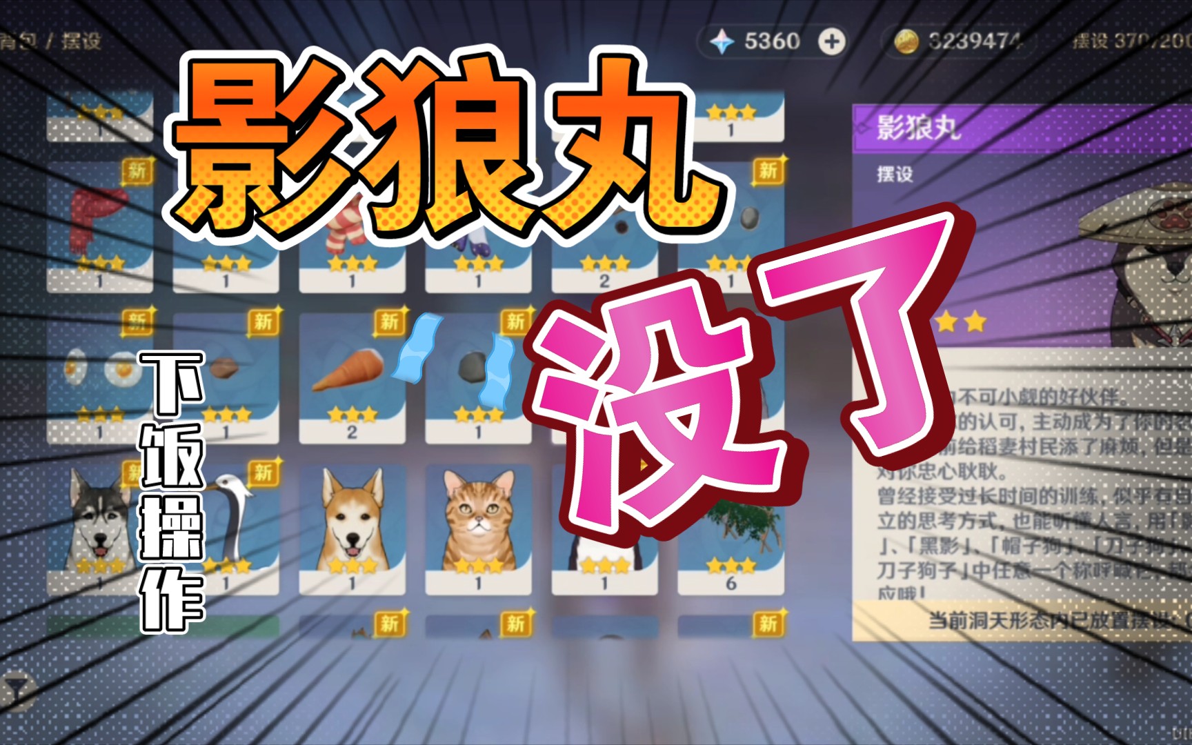 《关于我家影狼丸离家出走的二三事》到底是bug还是哪里操作不到位?