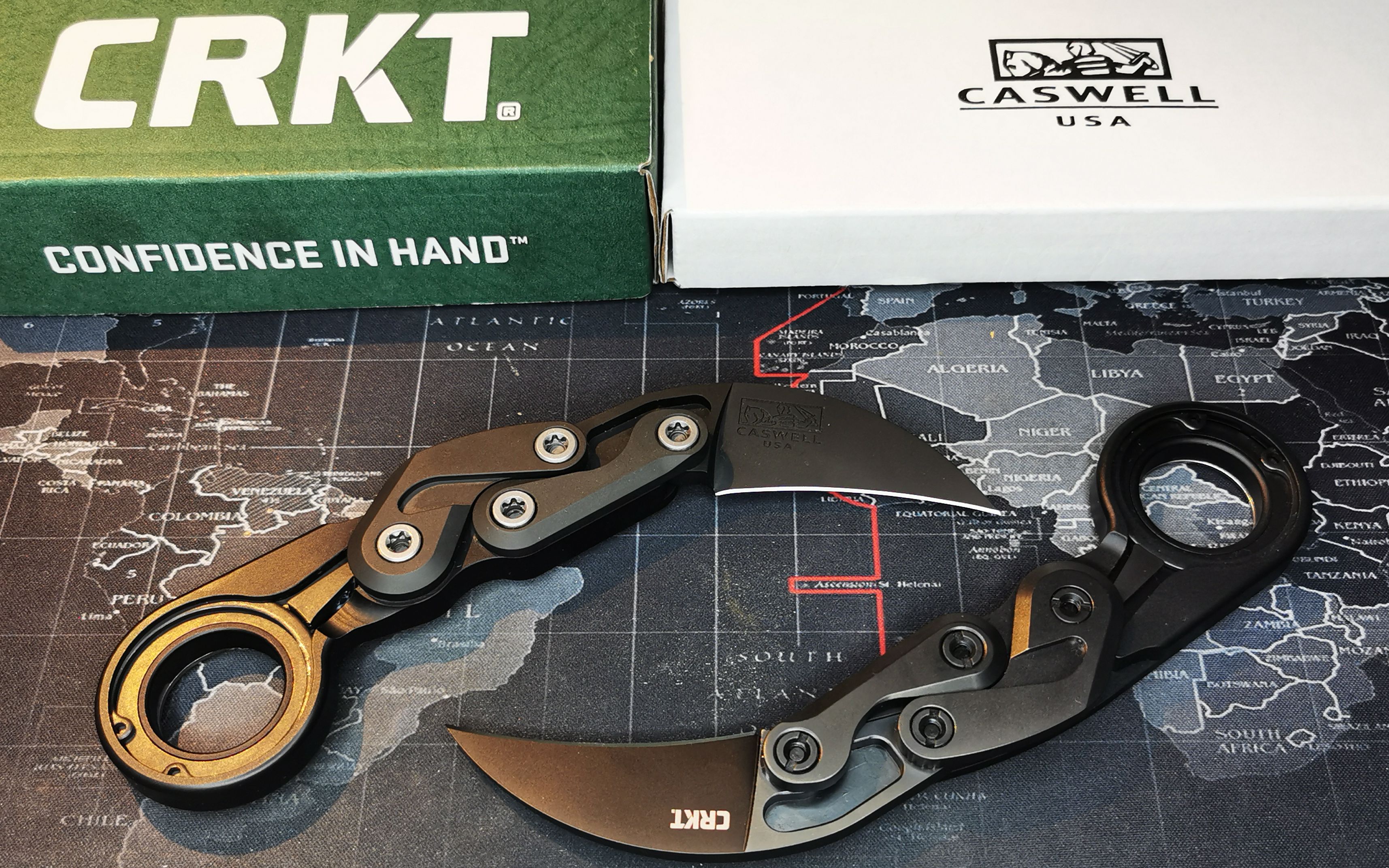 世界最科幻机械变形爪刀原版卡斯韦尔joecaswell与crkt4040对比评测