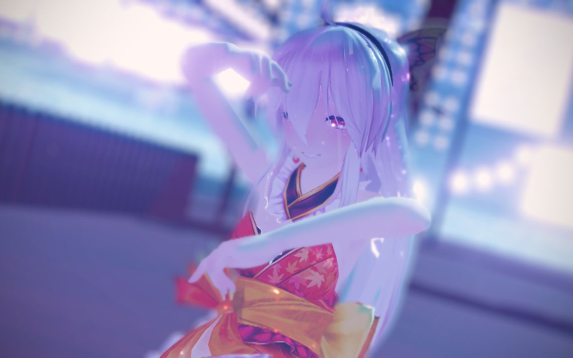 [图]【唯美向MMD】光与影的重叠，旗袍与和服的碰撞「红昭愿」光污染注意！