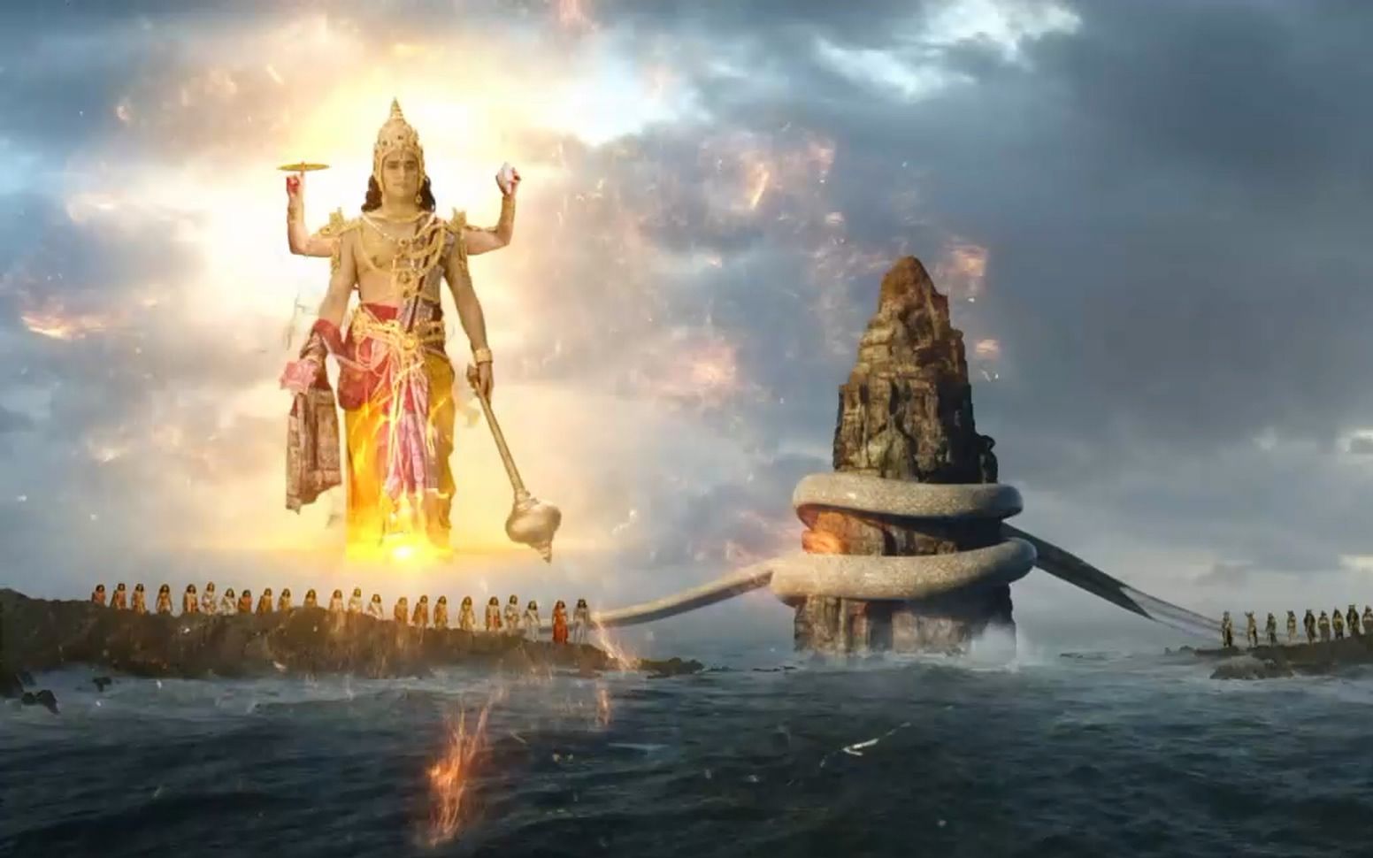 印度古装神话第100集3节《神武士卢达迦楼罗》非奎师那