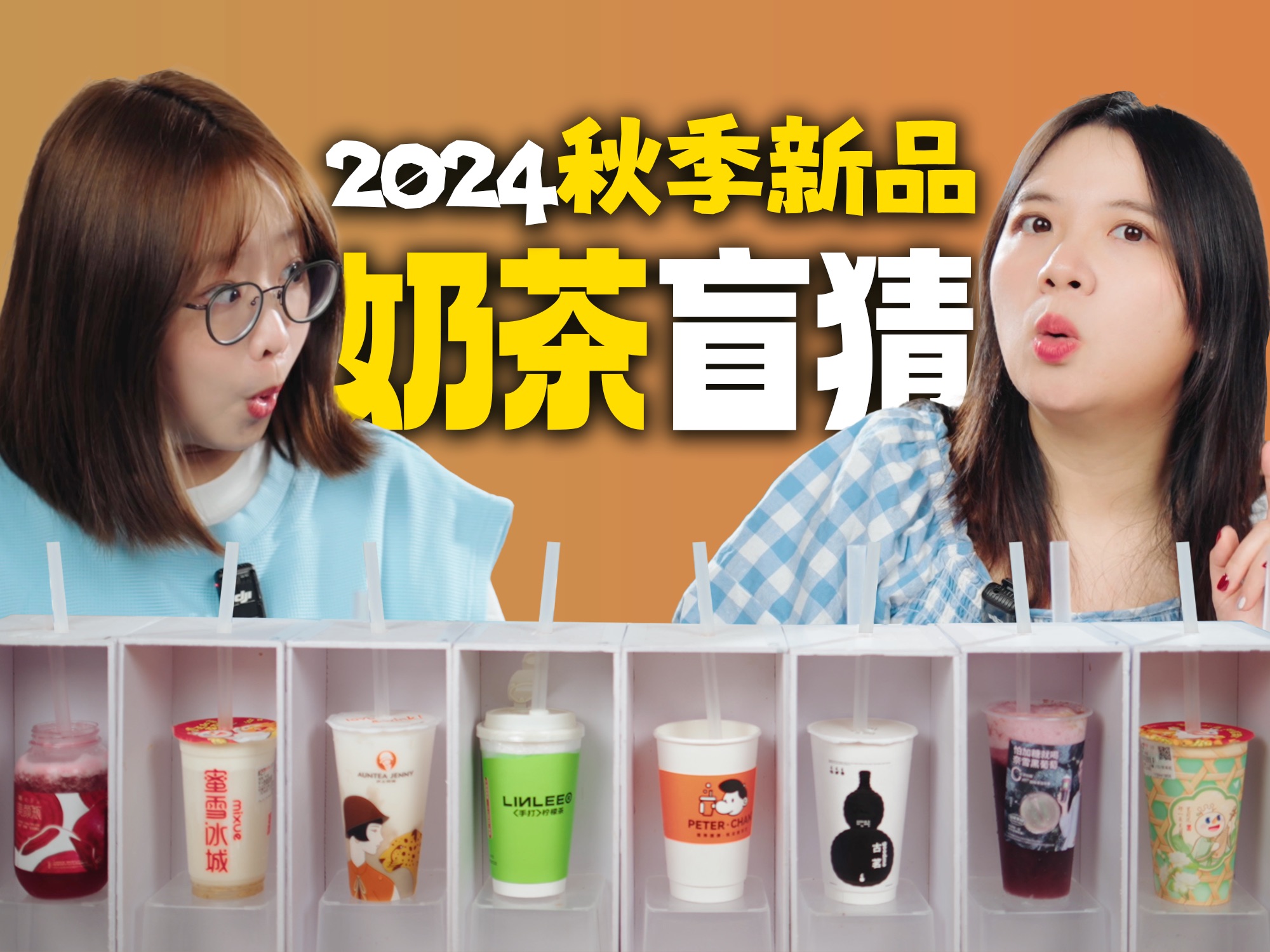 盲喝8杯秋季新品奶茶,蜜雪冰城赢麻了?-恰坨子咯-恰坨子咯-哔哩哔哩视频