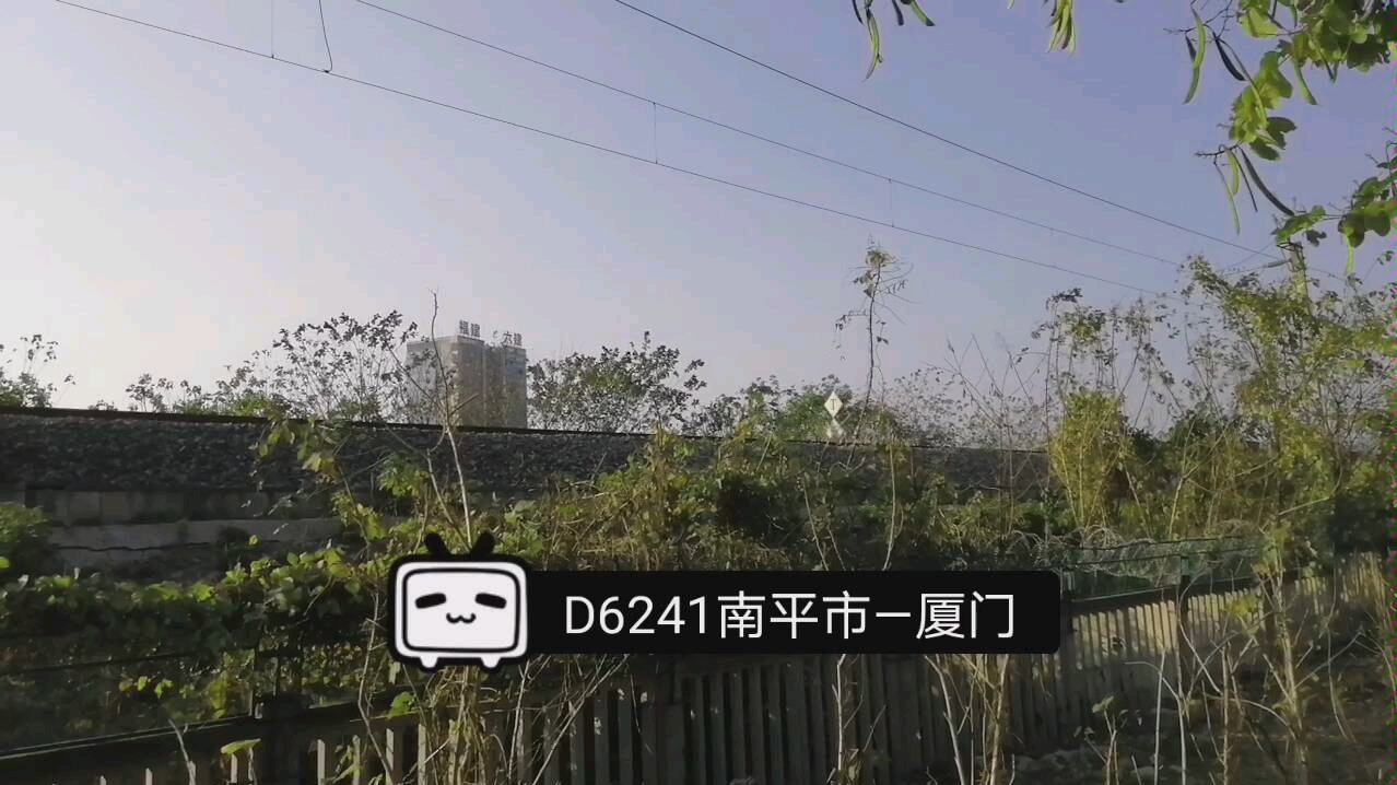 D6241次南平市—厦门哔哩哔哩bilibili