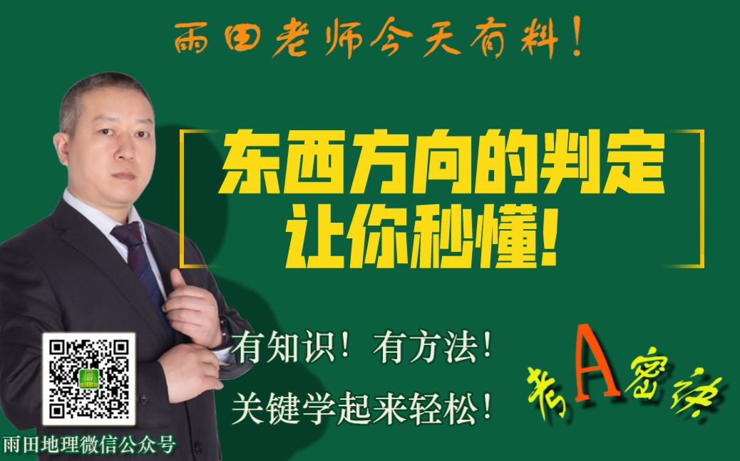 【高考地理】经纬网的应用之确定方向的方法(相对方位的确定,东西东西方向的确定等)哔哩哔哩bilibili