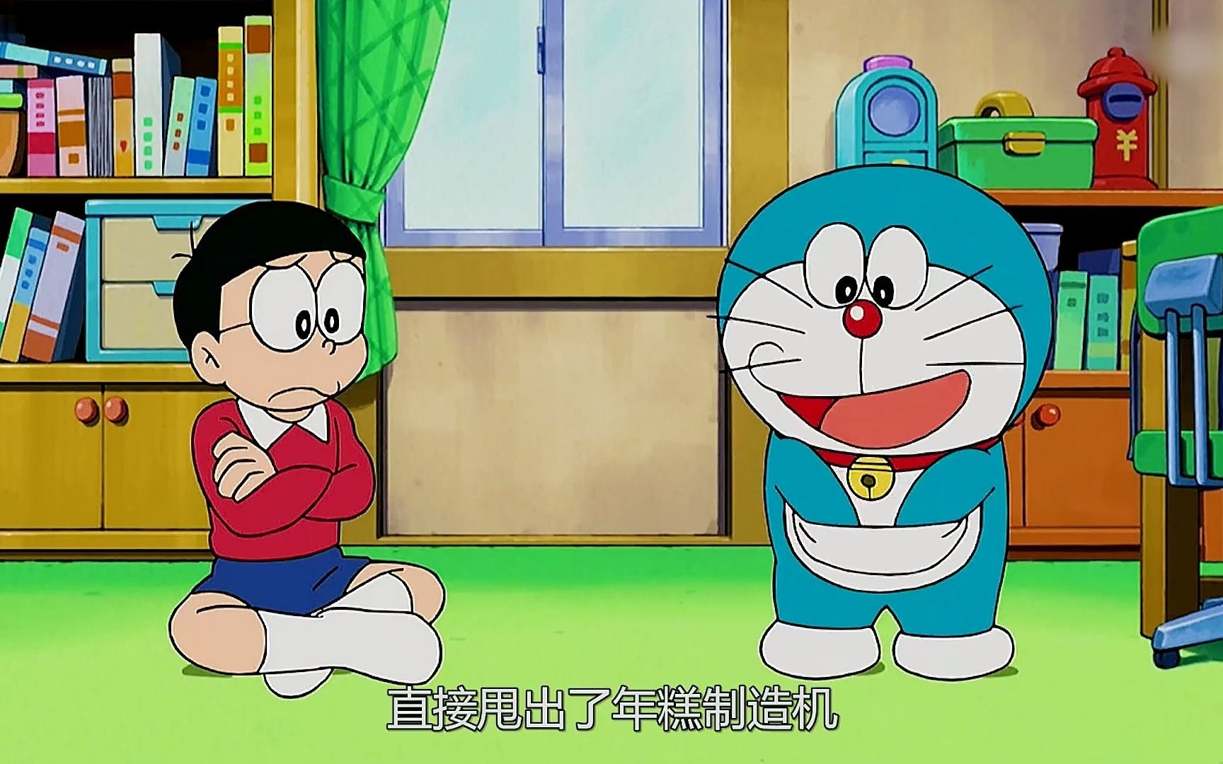 哆啦a梦新番:大雄和多啦为了吃年糕,竟然在房间内种起了水稻!