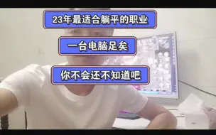 Télécharger la video: 23年最适合躺平的职业，一台电脑足矣，每天两三张