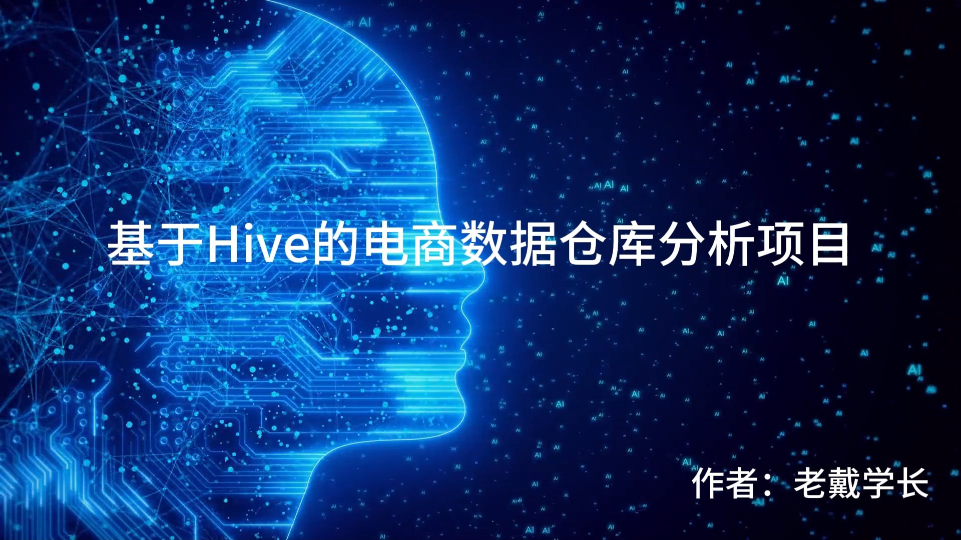 基于Hive的电商数据仓库分析项目