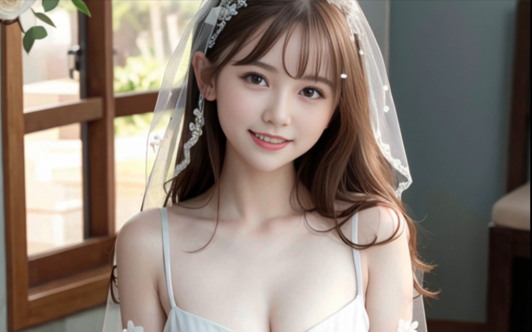 〖Ai绘画】洁白纯洁的婚纱(三)哔哩哔哩bilibili