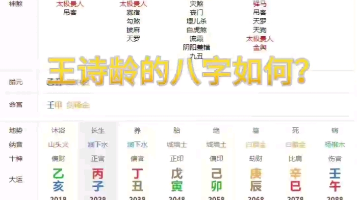 王诗龄的八字如何?哔哩哔哩bilibili