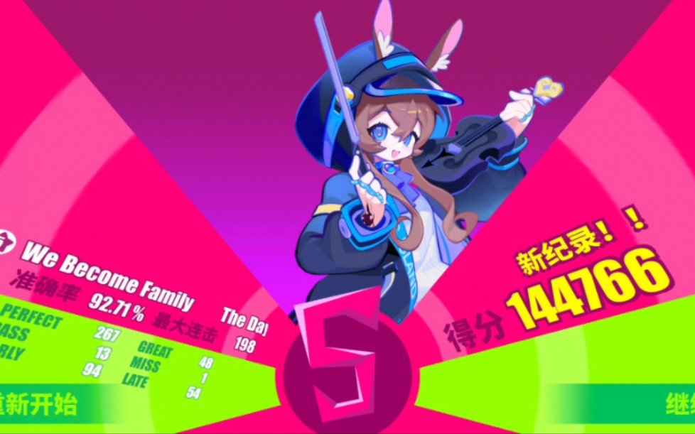 【musedash×茶鸣拾贰律】联动曲the day we become family高手难度s