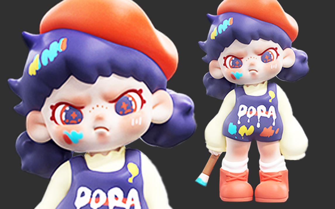 【zbrush雕刻】泡泡玛特小手办零基础建模教程,2小时教会你手办建模