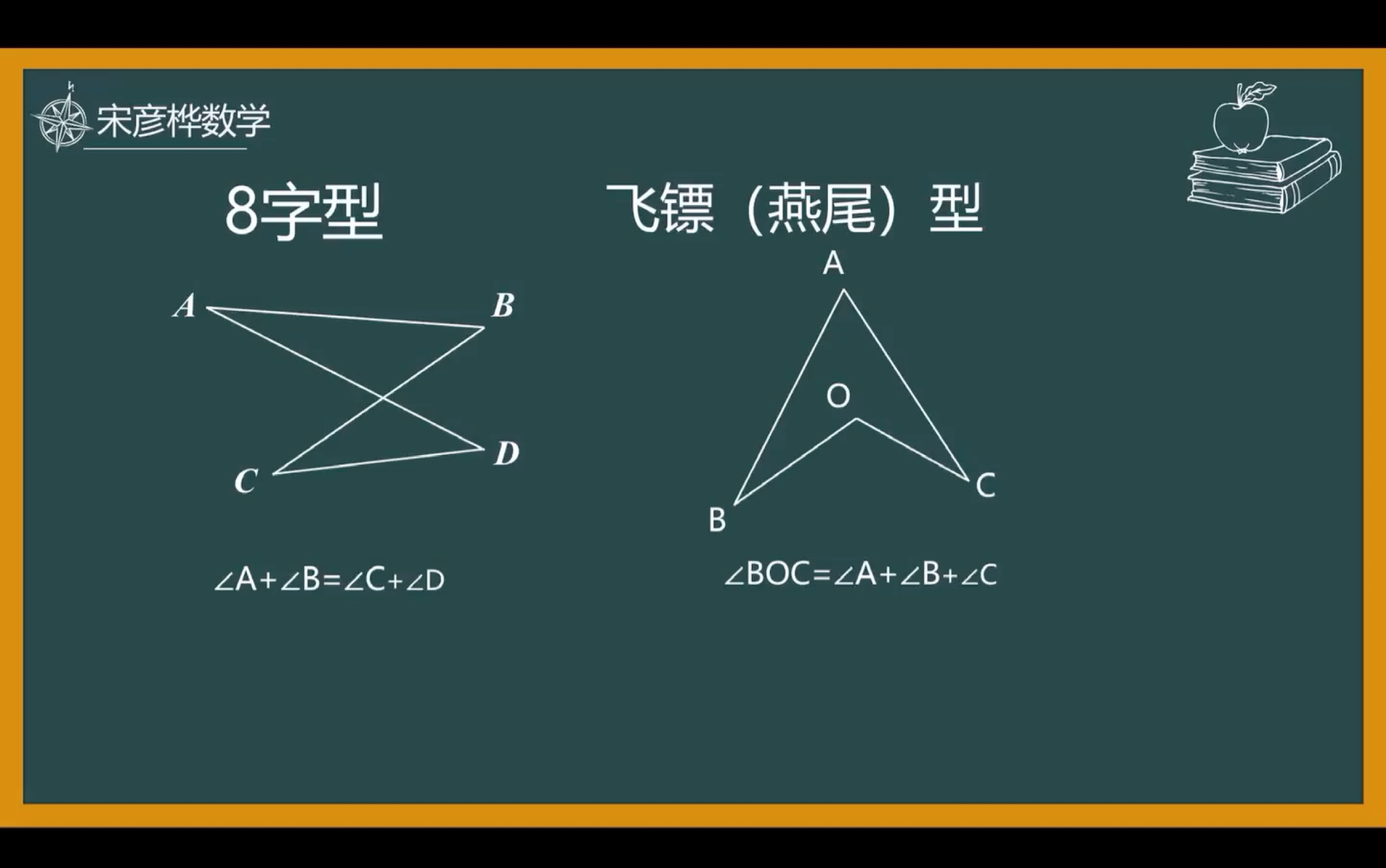 三角形的角的模型,8字型(沙漏型),飞镖(燕尾)型,求角的和哔哩哔哩bilibili