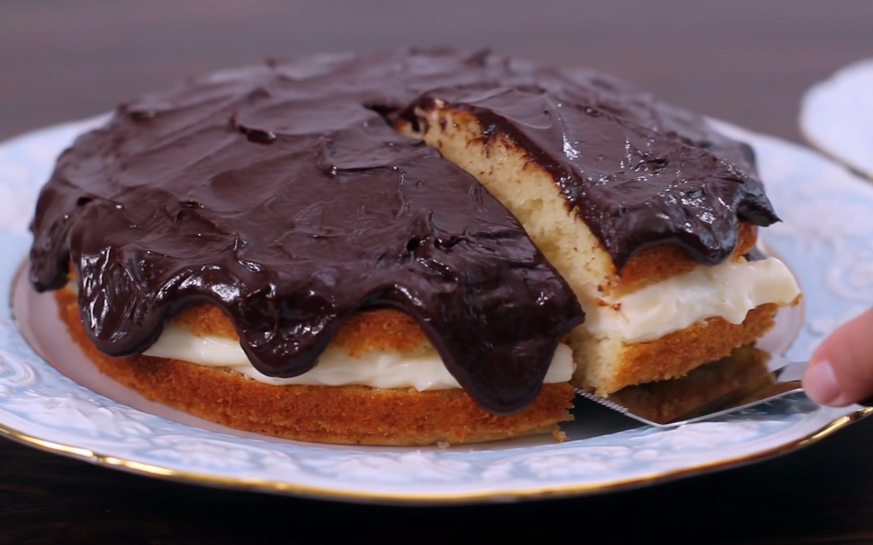 波士顿奶油派自作教程_哔哩哔哩 (゜-゜)つロ 干杯~-bilibili