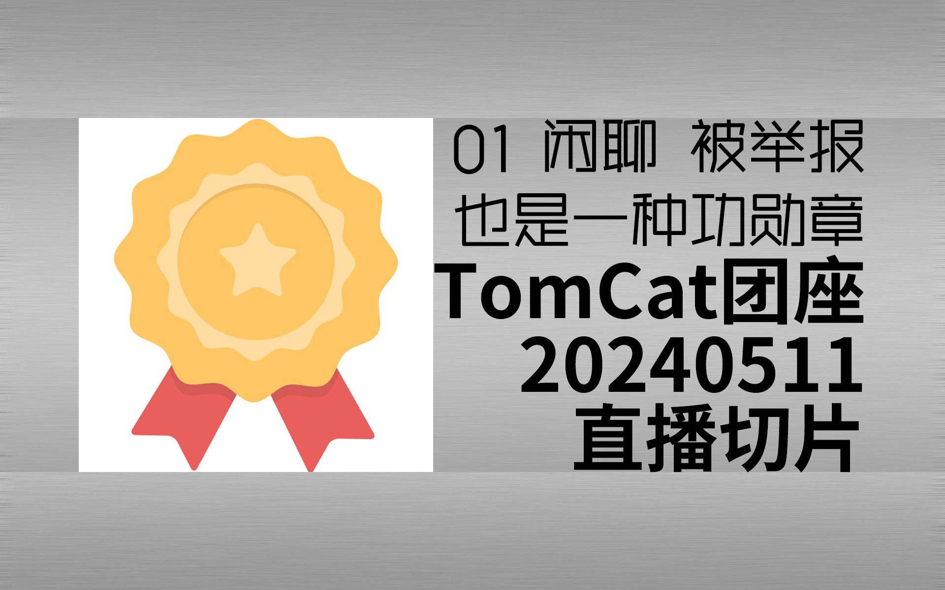【切片】tomcat团座20240511直播切片 | 01 闲聊 被