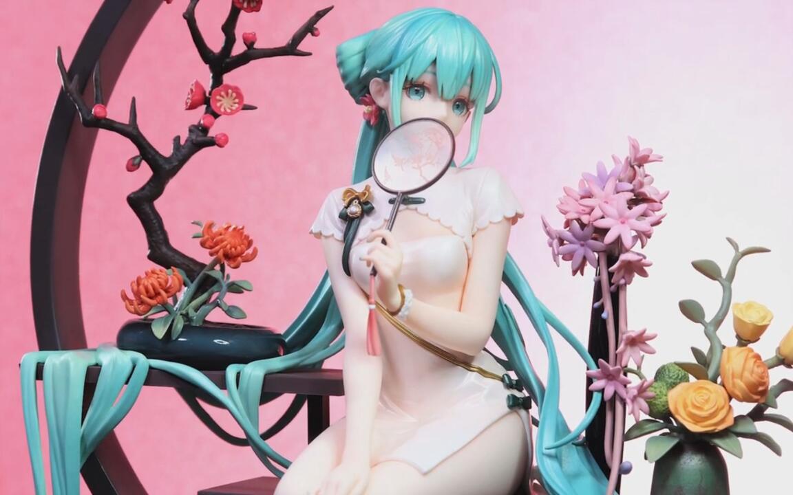 镜叔】初音韶华~VOCALOID 初音未来1/7手办Myethos~开箱评测_哔哩哔哩_