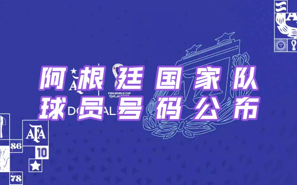 阿根廷国家队26人大名单号码公布‖梅西10号哔哩哔哩bilibili