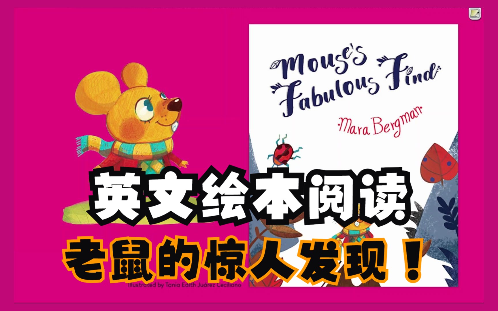 英文绘本阅读:Mouse's Fabulous Find 老鼠的惊人发现哔哩哔哩bilibili