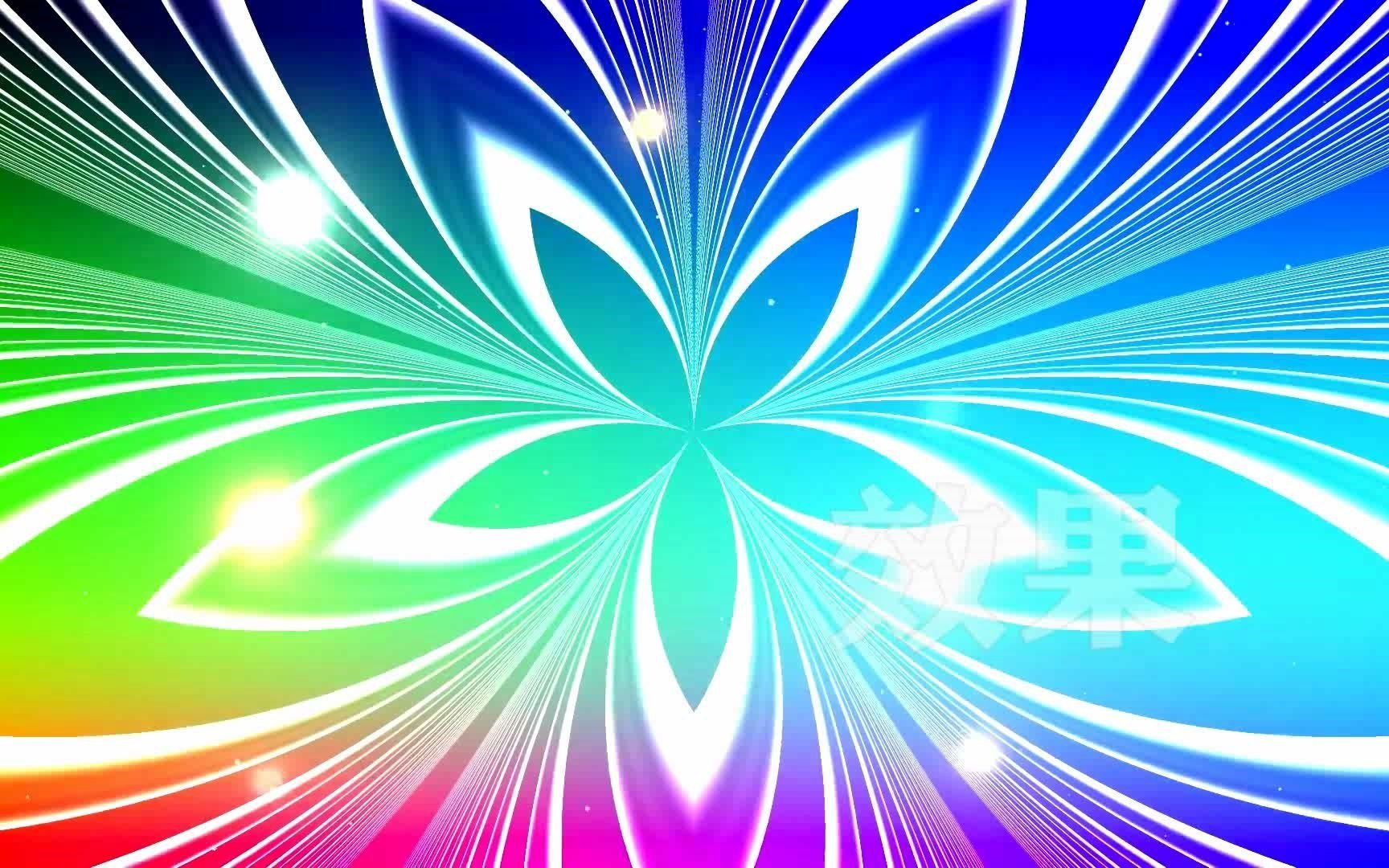 大屏素材 s92 动感慢摇光影节奏万花筒舞台演艺背景视频 歌舞视频素材