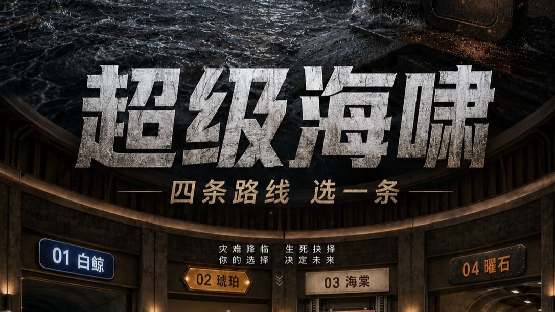 超级海啸来袭，你的面前有四条生存路线，但只能盲选一条，选对了就可以活下去