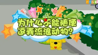 幼儿园安全教育动画｜第98集：为什么不能随便逗弄流浪动物？