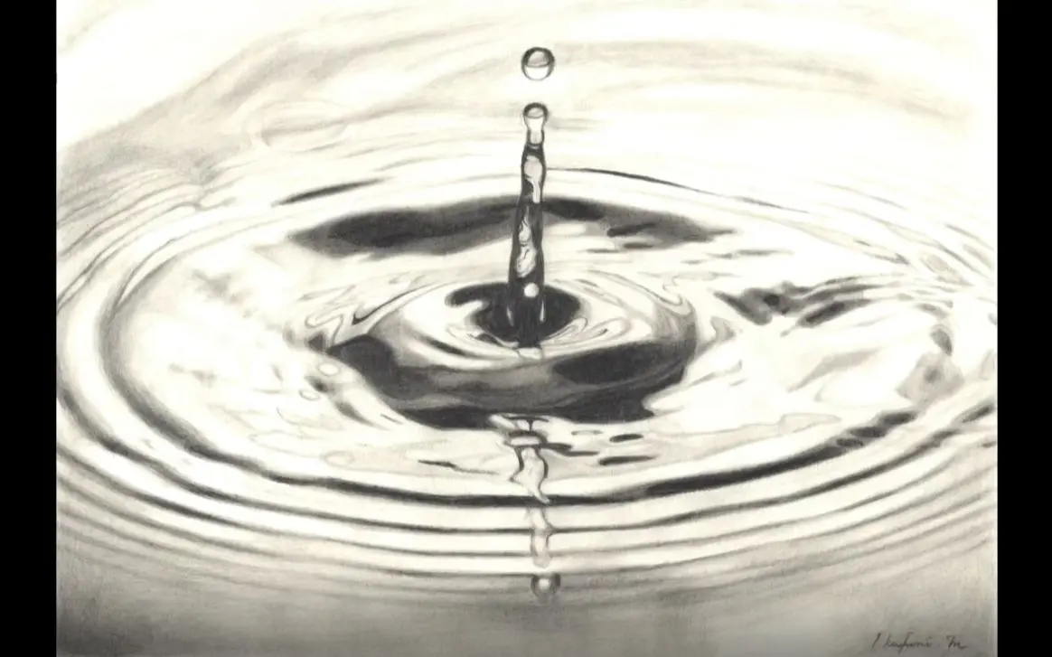 リアルに描く しずく 波紋 鉛筆画絵 Realistic Art How To Draw A Water Drop Splash With Pencil 哔哩哔哩 Bilibili