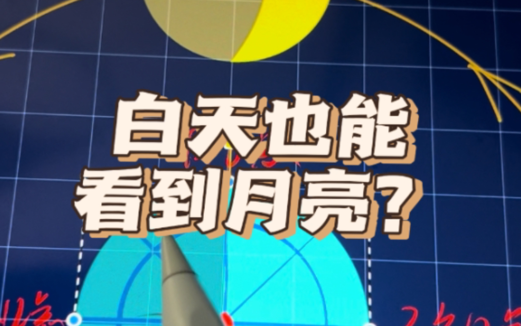 白天为什么能看到月亮?哔哩哔哩bilibili