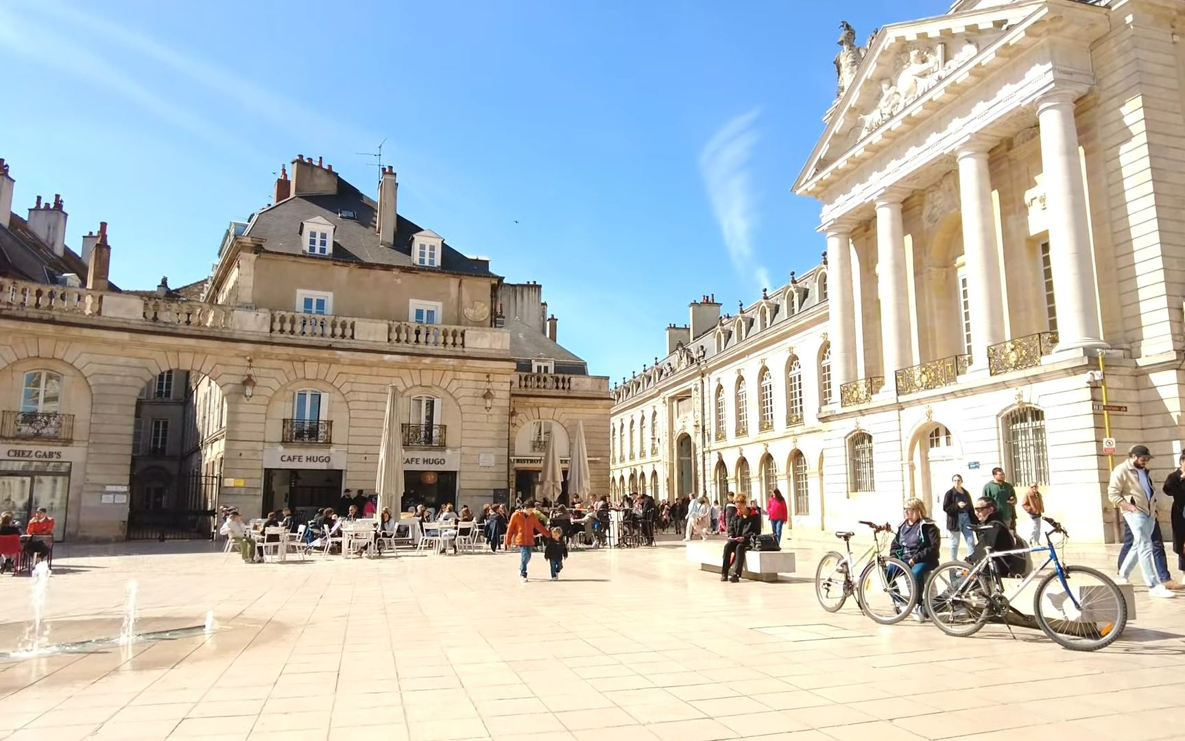 超清法国法国第戎市中心漫步2022731