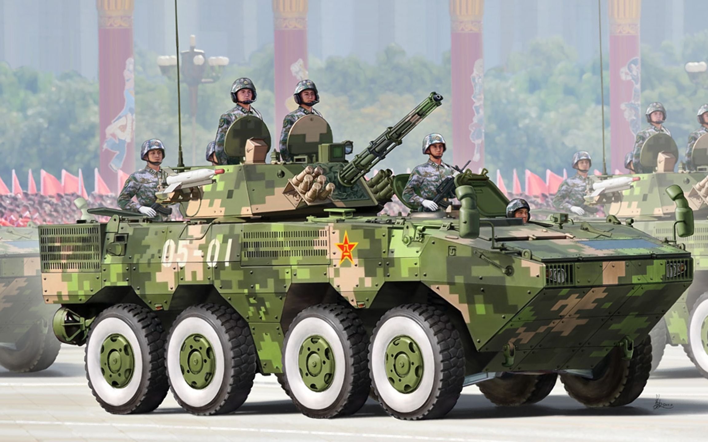 武警08式装甲车图片