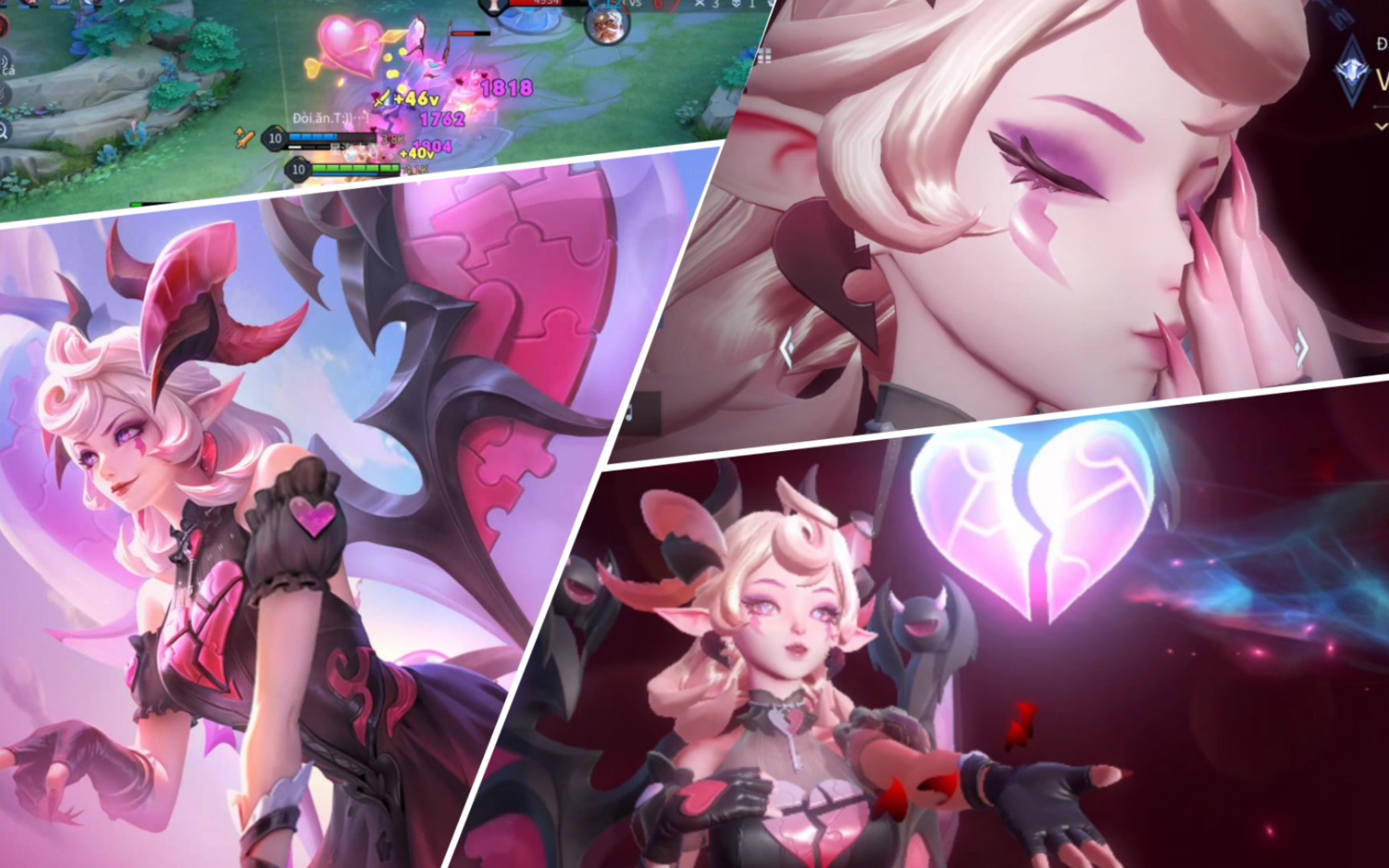 【传说对决】薇菈情人节新皮肤夜幕丘比特实战展示 我菈最美皮肤