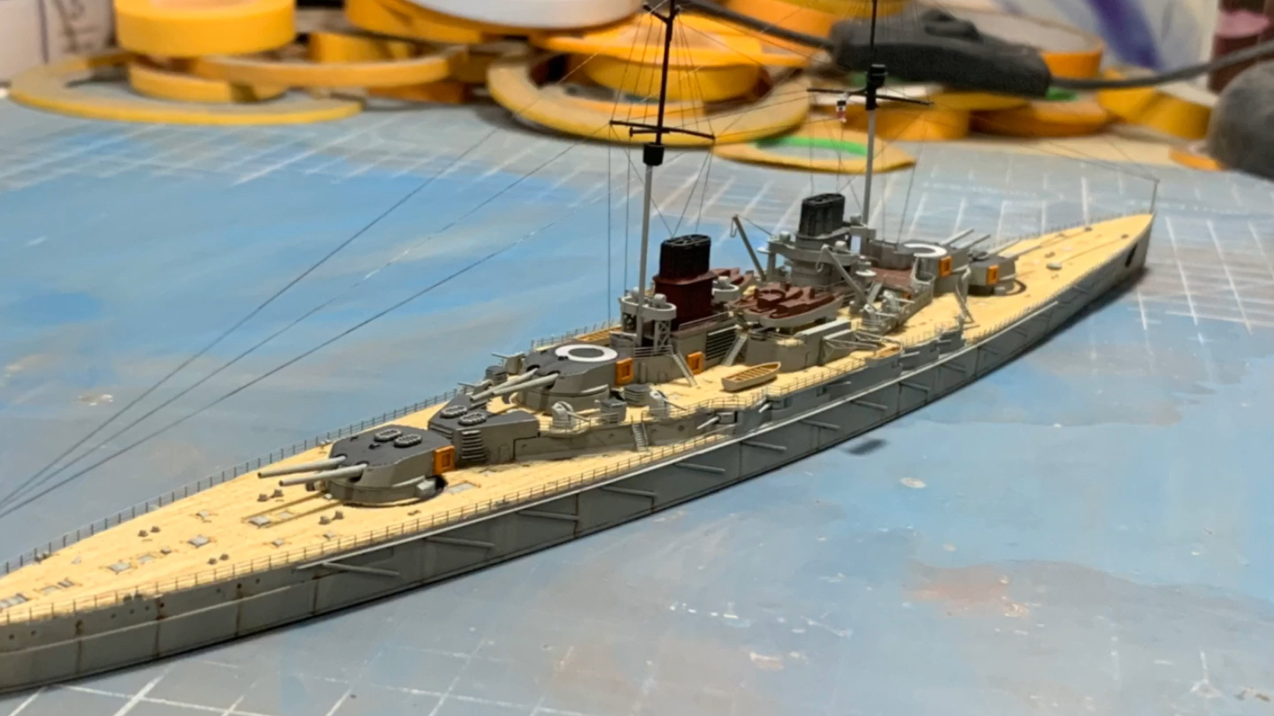 1/700鹰翔模型,德弗林格号战列巡洋舰._哔哩哔哩_bilibili