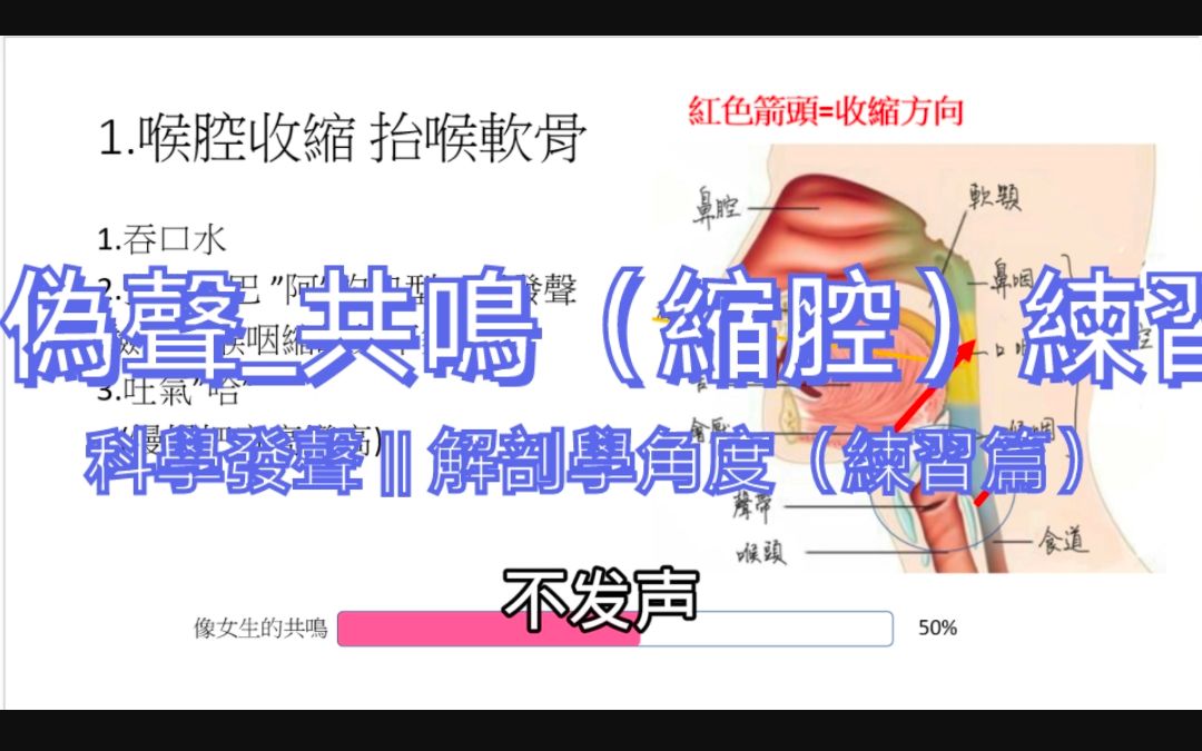 [图]Ep02【訓練篇】伪声- 新式共鸣练习方法 || 科学发声_解决你共鸣上的疑难杂症！ ！