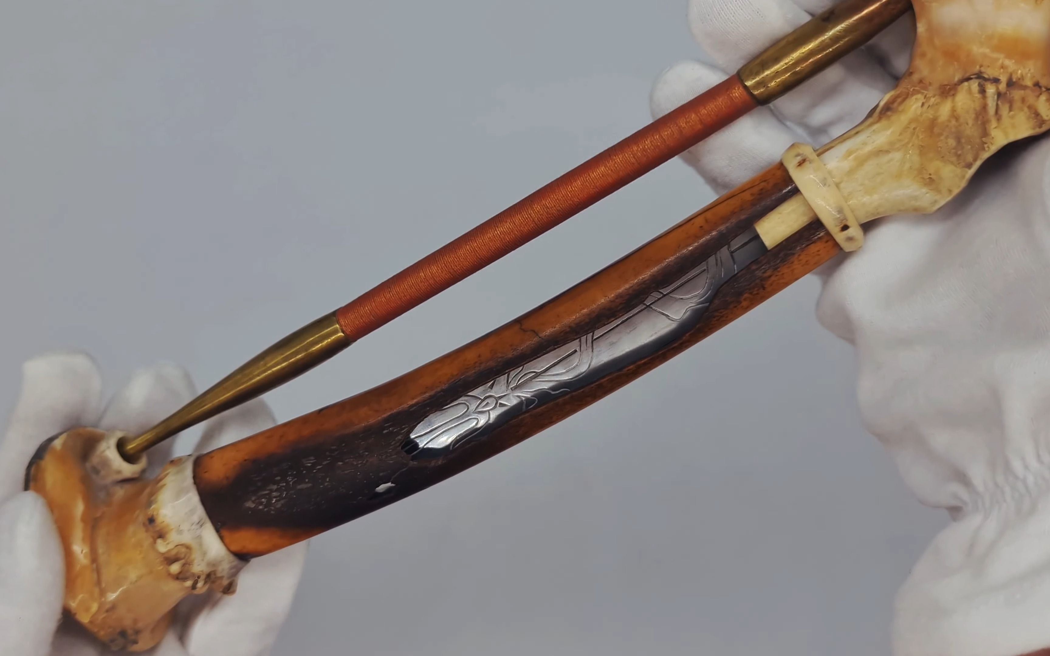 日本烟斗与刀 刃付煙管 明治時代