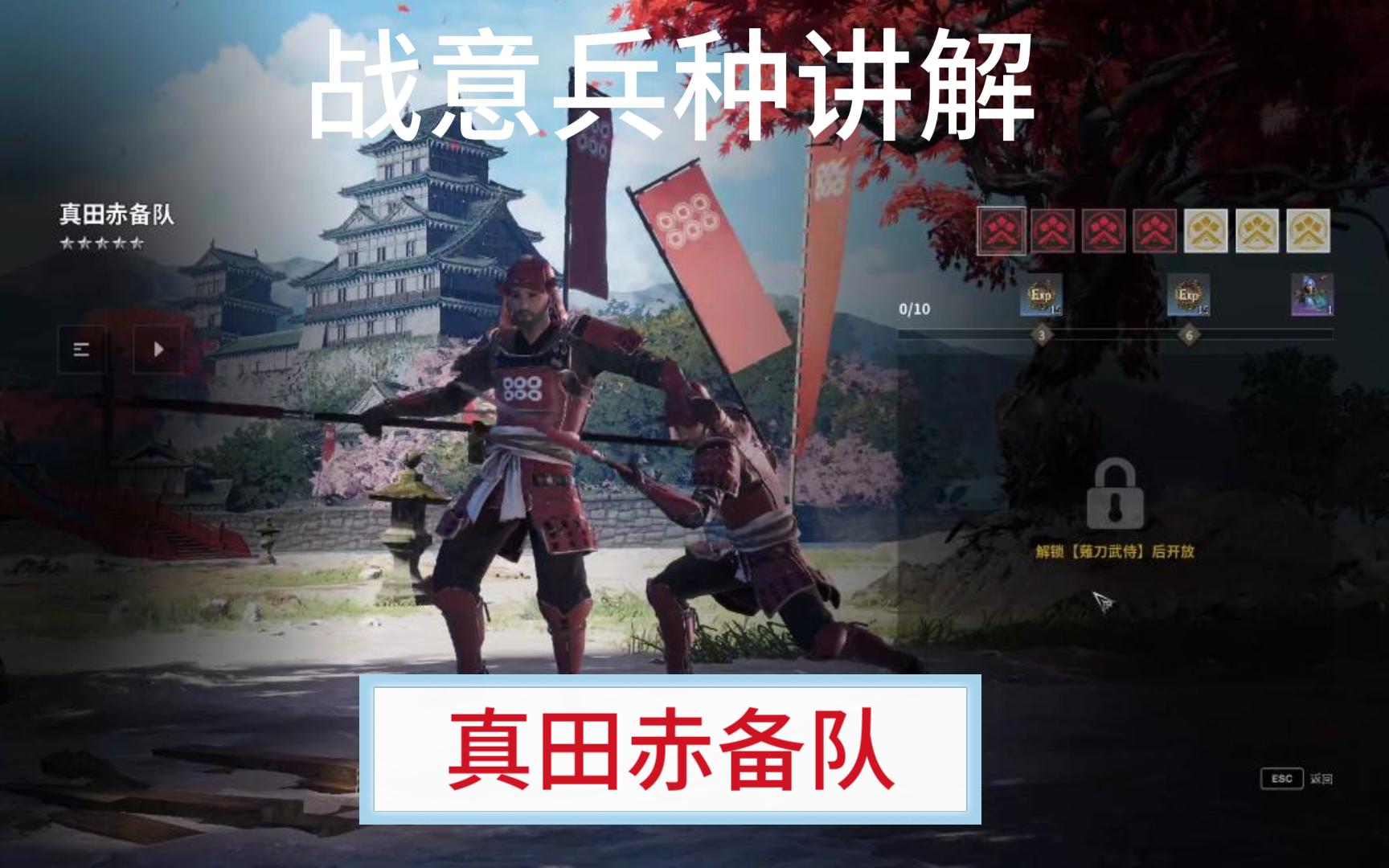 战役兵种讲解,真田赤备队