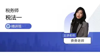2023税务师【税法一-精讲班-费舒婷】13-第二章-第三节-征税范围（四）