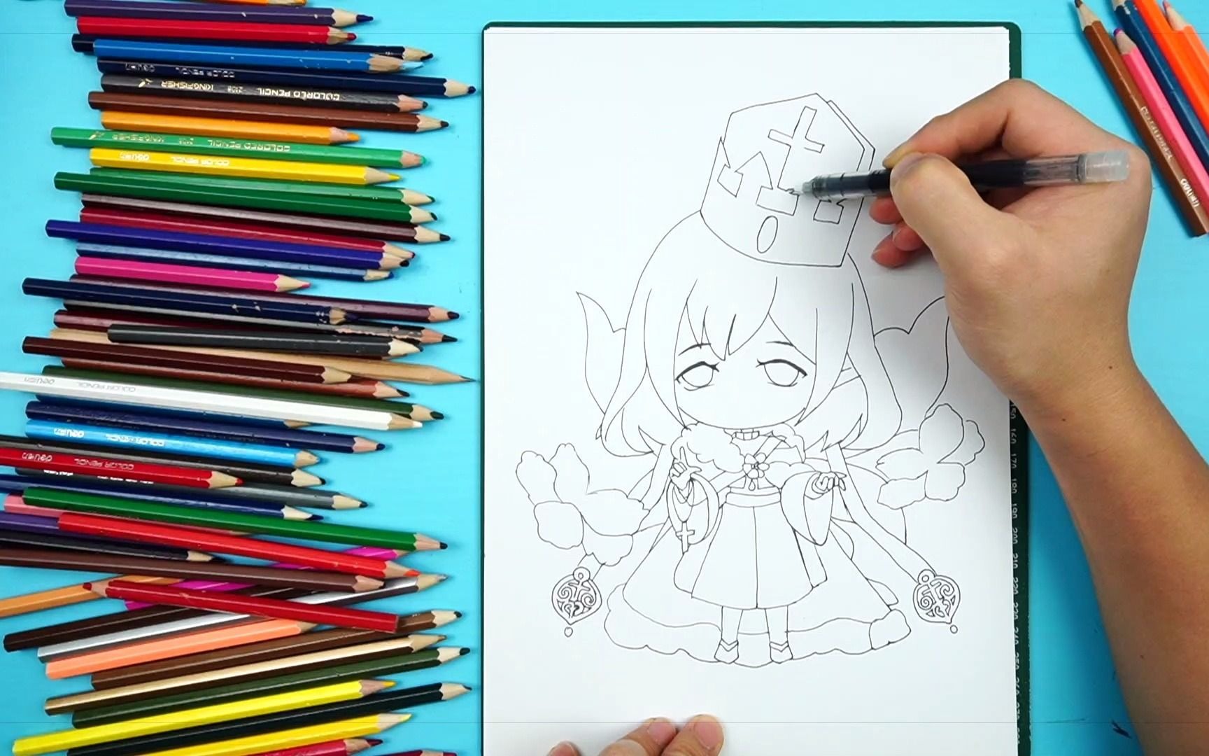 临摹小花仙,花神之灵五月简笔画_哔哩哔哩_bilibili